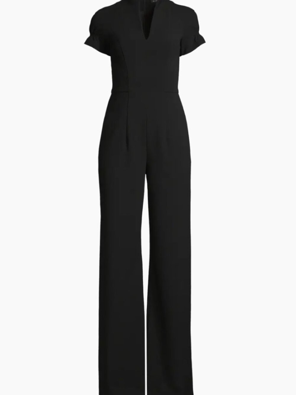 Black Halo Patel V-Neck Wide-Leg Jumpsuit Black